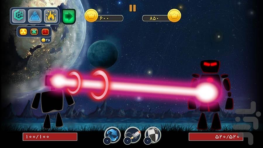 ربات جنگی (رقابت آنلاین + آفلاین) - عکس بازی موبایلی اندروید