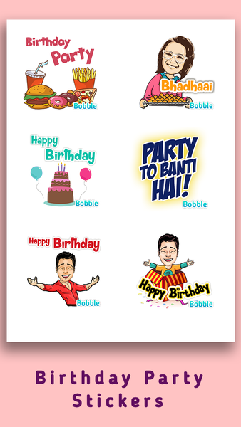 Happy Birthday Stickers for Wh - Image screenshot of android app