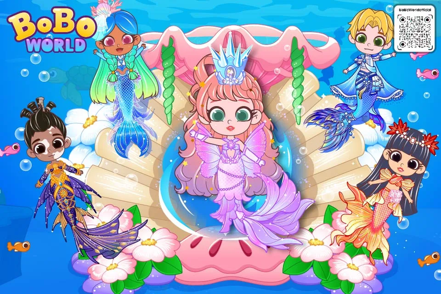 BoBo World Mermaid Coloring - عکس بازی موبایلی اندروید