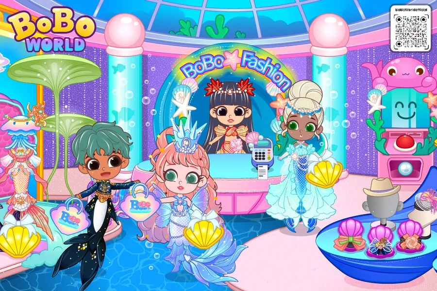 BoBo World Mermaid Coloring - عکس بازی موبایلی اندروید
