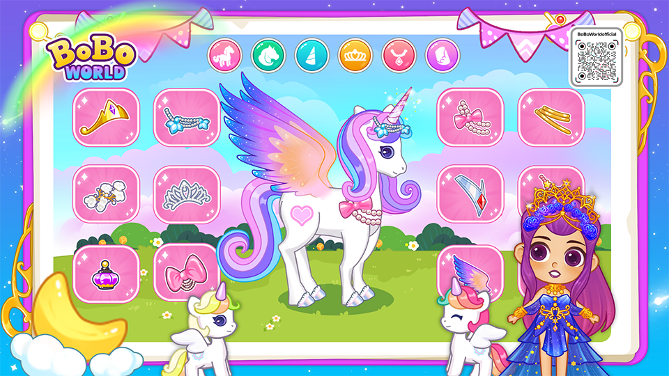 BoBo Unicorn Game for kids - Gameplay image of android game