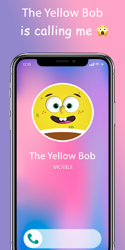 Bob Yellow Video Call Sponge - Image screenshot of android app