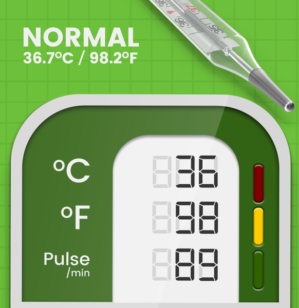 Body Temperature Thermometer - Image screenshot of android app