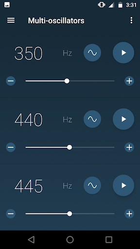 Frequency Sound Generator - Image screenshot of android app