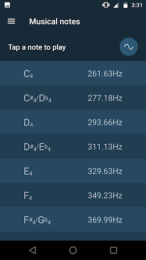 Frequency Sound Generator - Image screenshot of android app