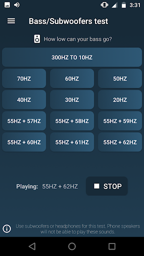 Frequency Sound Generator - Image screenshot of android app