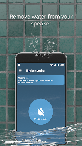 Speaker cleaner - Remove water - عکس برنامه موبایلی اندروید