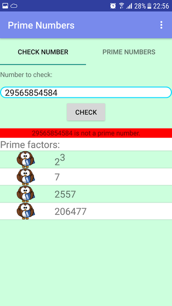 Prime Numbers - عکس برنامه موبایلی اندروید