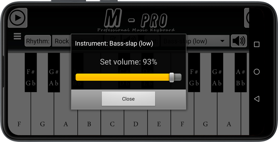 Music Keyboard M-pro - Image screenshot of android app