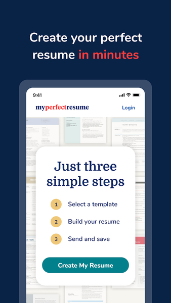 MyPerfectResume Builder - Image screenshot of android app