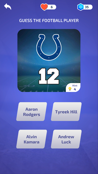American Football - Quiz - Gameplay image of android game