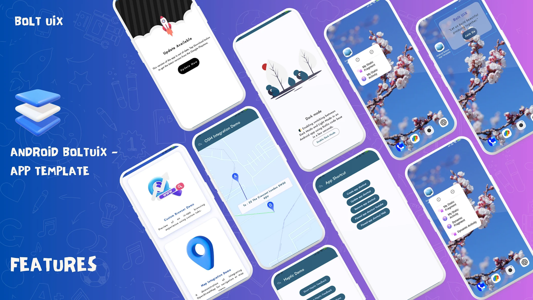 Kotlin Material UIX Template - عکس برنامه موبایلی اندروید