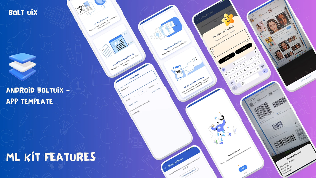 Kotlin Material UIX Template - عکس برنامه موبایلی اندروید