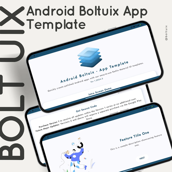 Kotlin Material UIX Template - عکس برنامه موبایلی اندروید