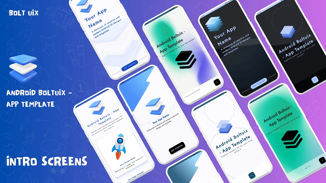Kotlin Material UIX Template - عکس برنامه موبایلی اندروید