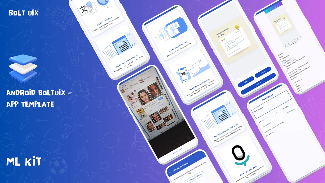 Kotlin Material UIX Template - عکس برنامه موبایلی اندروید