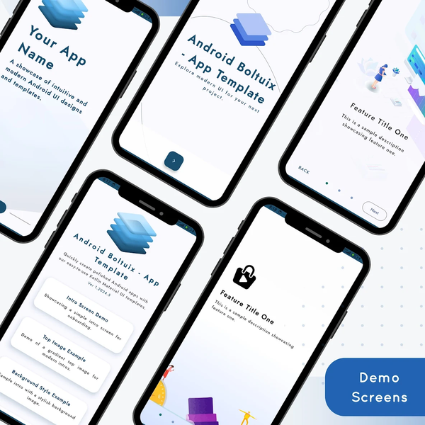 Kotlin Material UIX Template - عکس برنامه موبایلی اندروید