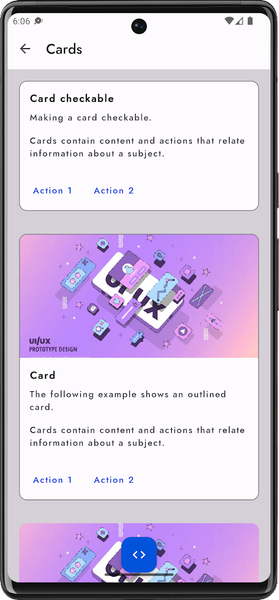 Android Material UI/UX - عکس برنامه موبایلی اندروید