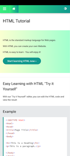 Web School Offline – Learn Web - عکس برنامه موبایلی اندروید