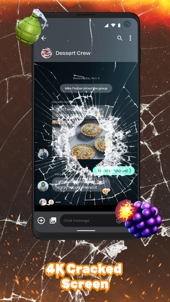 Time Bomb Broken Screen Effect - Image screenshot of android app