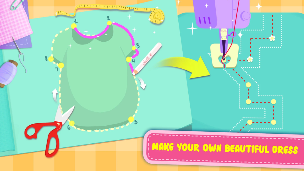 Little Tailor – DIY Fashion - Gameplay image of android game
