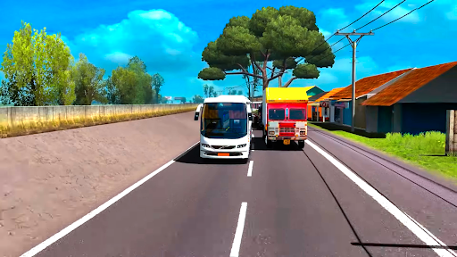 Bus Game Bus Driving Simulator - Gameplay image of android game