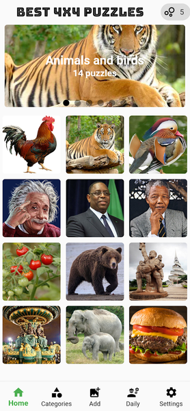 Jigsaw puzzle block 4x4 games - Image screenshot of android app