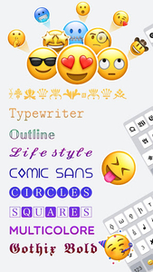 Fonts | emoji keyboard fonts - عکس برنامه موبایلی اندروید