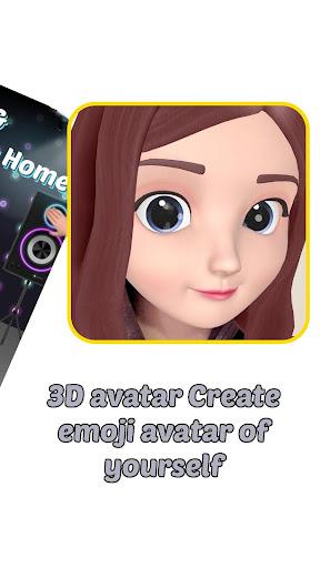 ۳D avatar Create emoji avatar of yourself - عکس برنامه موبایلی اندروید