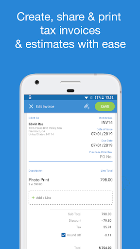 GST Invoice Billing Inventory - Image screenshot of android app