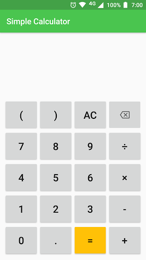 Simple Calculator - عکس برنامه موبایلی اندروید
