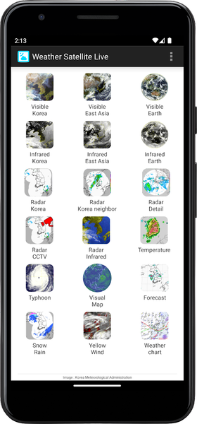 Weather Satellite Korea - عکس برنامه موبایلی اندروید