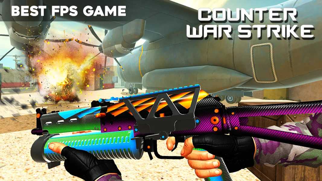 Counter war Strike 2021- 3D Sh - عکس بازی موبایلی اندروید