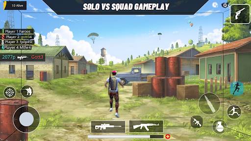 Solo vs Squad Rush Team Fire Battle 2021 - Gameplay image of android game