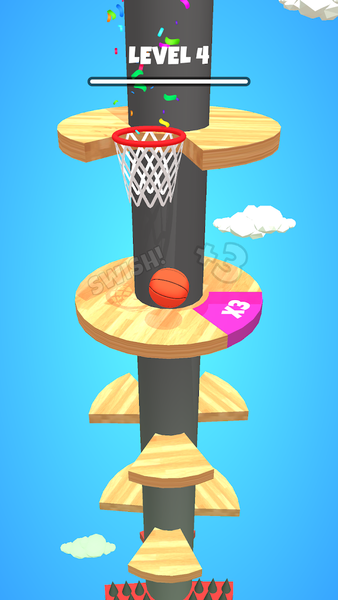 Basket Jump - Gameplay image of android game