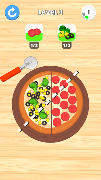 Cut Slices - Gameplay image of android game