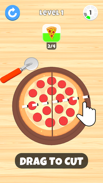 Cut Slices - Gameplay image of android game