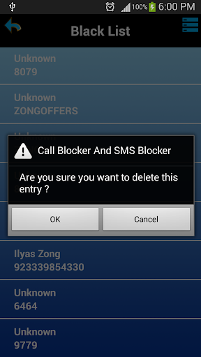 Call Blocker and SMS Blocker - عکس برنامه موبایلی اندروید