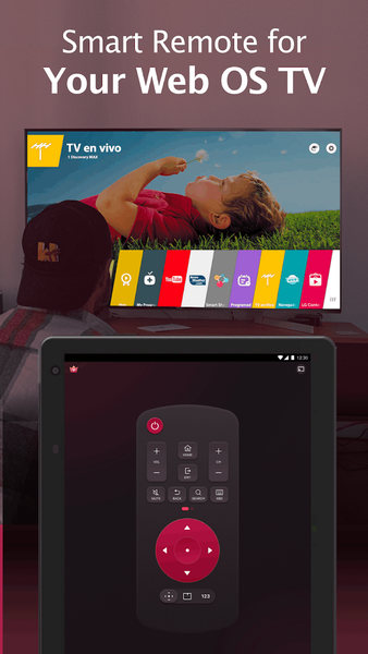 Remote for LG ThinG TV & webOS - Image screenshot of android app