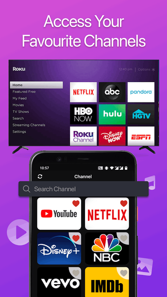 Remote for Roku: TV Remote - عکس برنامه موبایلی اندروید