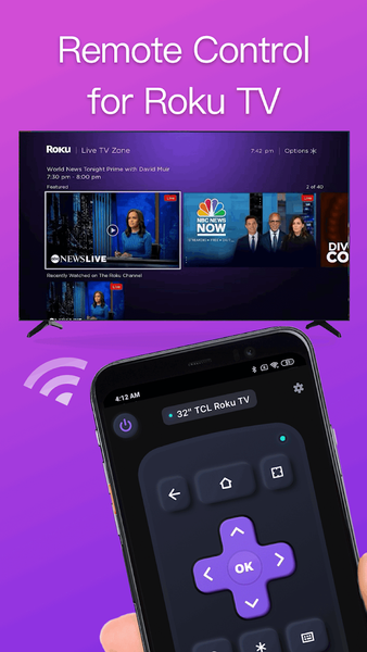 Remote for Roku: TV Remote - عکس برنامه موبایلی اندروید