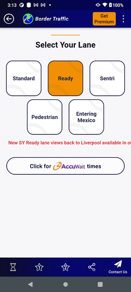Border Traffic App - Image screenshot of android app