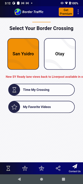 Border Traffic App - Image screenshot of android app