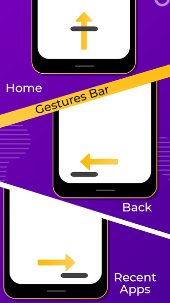 Screen Gestures - Navigation - عکس برنامه موبایلی اندروید
