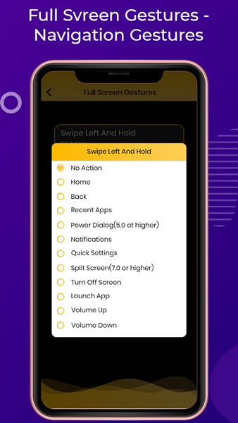 Screen Gestures - Navigation - عکس برنامه موبایلی اندروید