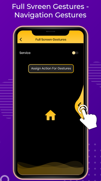 Screen Gestures - Navigation - عکس برنامه موبایلی اندروید