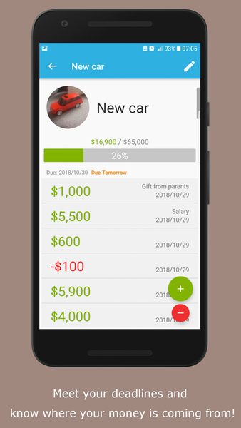 My Piggy Bank Savings Tracker - Image screenshot of android app