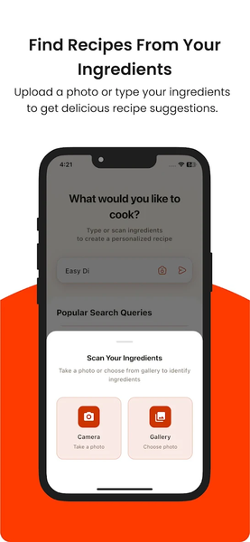 Cooksmart Recipe by Ingredient - Image screenshot of android app