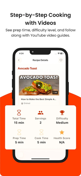 Cooksmart Recipe by Ingredient - Image screenshot of android app