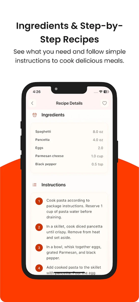 Cooksmart Recipe by Ingredient - Image screenshot of android app